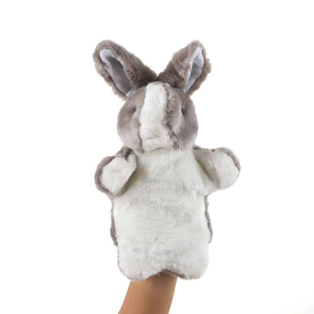 Fashion Plush Rabbit Bunny Hand Puppet Stuffed Animal Cartoon 8 Colors Finger Puppet Teaching
