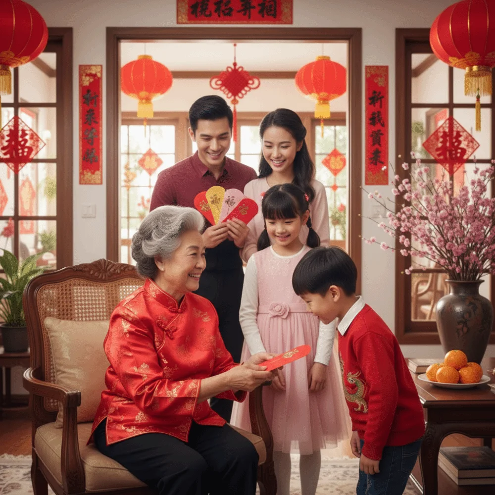 

10Pcs/Set Blessing New Year Red Envelopes Thickened Universal Spring Festival Envelope Paper Red Pockets Birthday Celebration