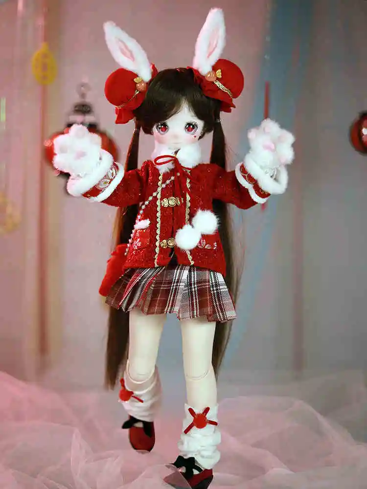 Auf Lager Dream Fairy 1/4 Kawaii 16-Zoll-Puppe mit Kugelgelenk, komplettes Set mit Studentenuniform, Bjd Msd, DIY-Sammlung, Spielzeug für Mädchen