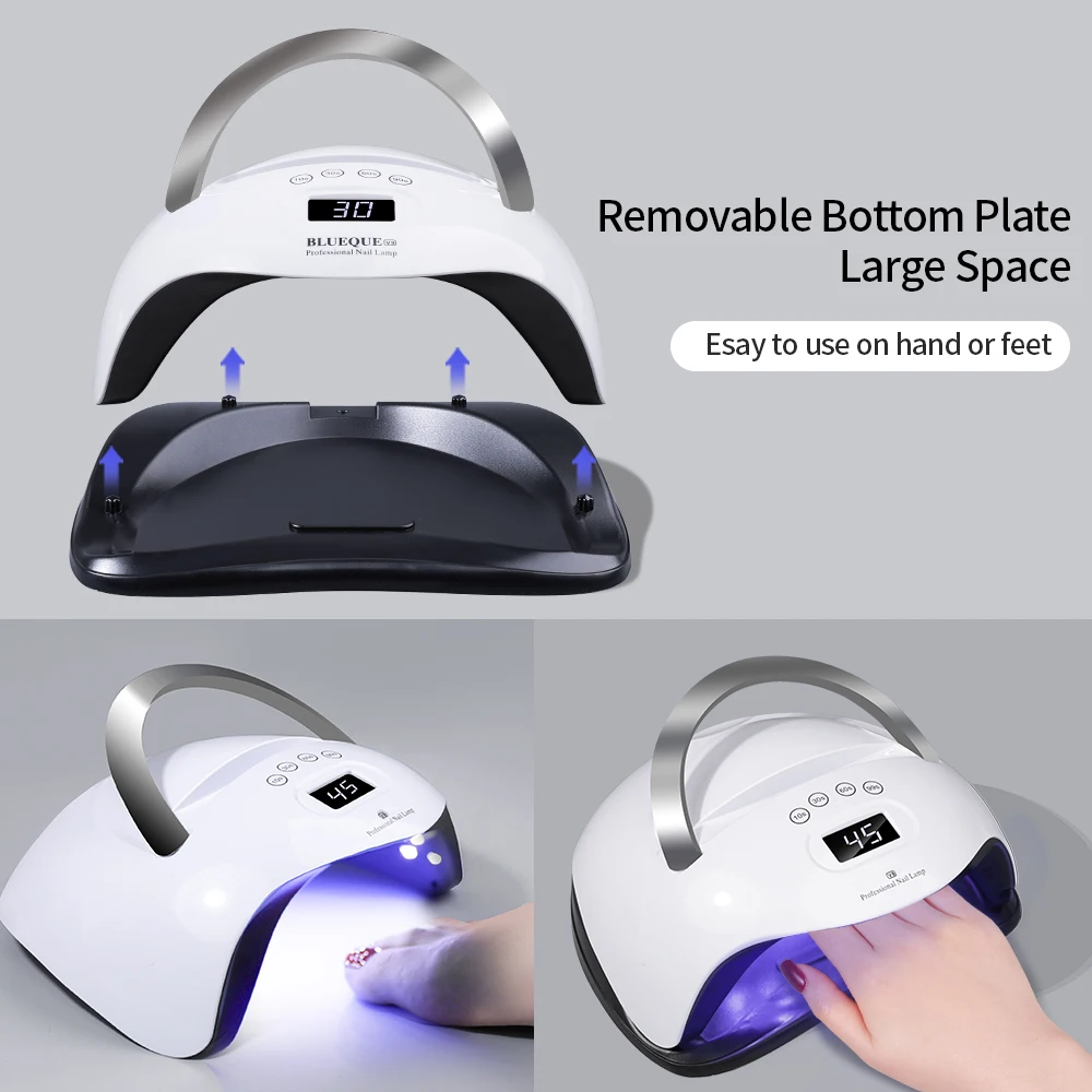 네일 램프 UV LED UV 라이트 건조 경화 젤 폴리쉬 드라이어 캐빈 휴대용 손잡이 매니큐어 장비