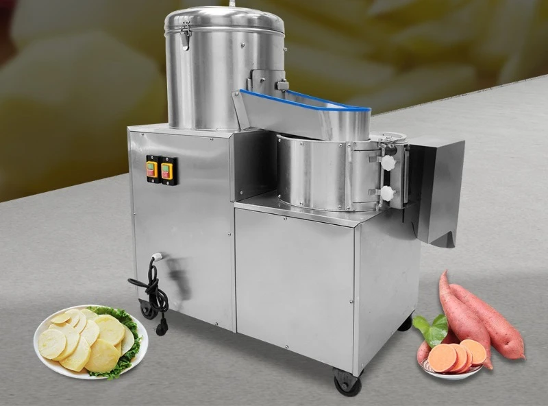 

Stainless steel potato sweet potato peeler, shredding, slicing, washing and cutting machine