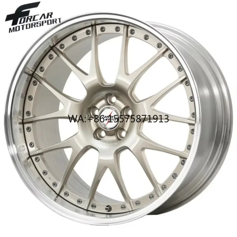 

2-Pieces Custom Forged Wheels 6061-T6 Alloy 18~24 Inch Deep Lip Car Rims
