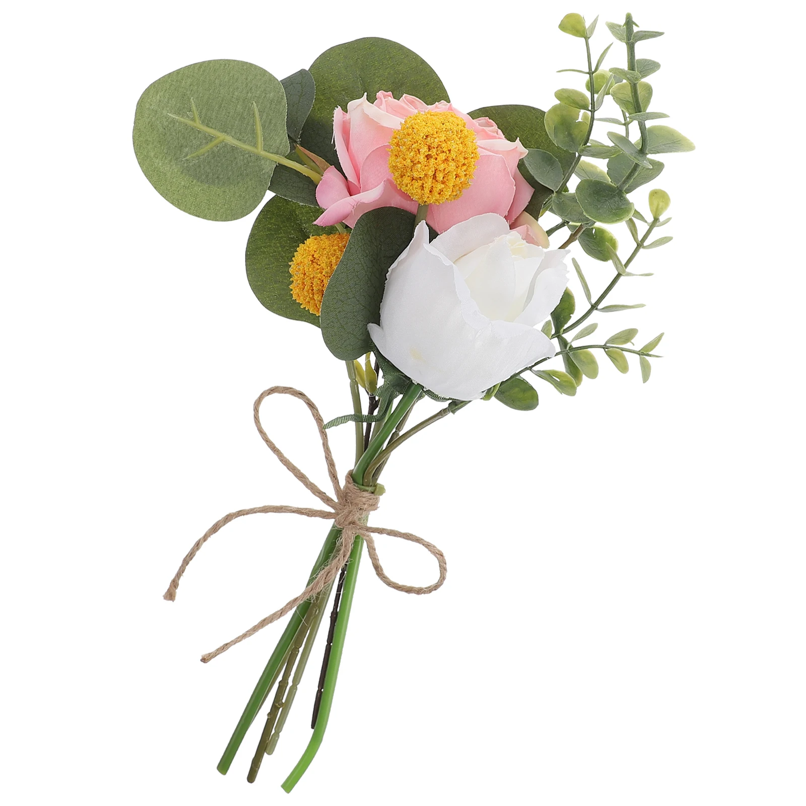 

Artificial Flower Bouquet Fake Flowers Bridal for Vase Decoration Faux Indoor Arrangement Bouquets