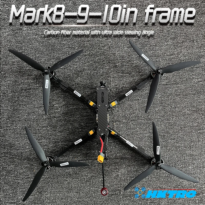 FPV Mark V2 10inch frame Kit F405 FC 4in1 ESC 60A 3115 900KV 3-6S Brushless Motor Gemfan 1050 Propeller BAYCK 915 receiver parts