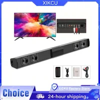XIKCU-altoparlantes con barra de sonido estéreo, Bluetooth 5,3, sonido envolvente, cine en casa con Control remoto, compatible con tarjeta RCA AUX TF