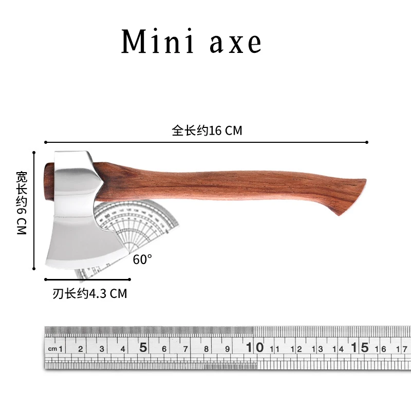 Multifunctional axe dismantling express tool sharp axe field mountaineering axe mini small axe play collection gift axe