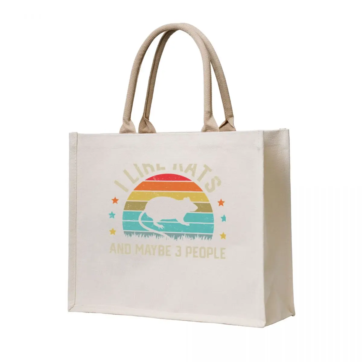 

I Like Rats & Maybe 3 People Rodent Animal Lover Owner Gifts Tote Bag tote bag canvas shopping bag logo large size bags