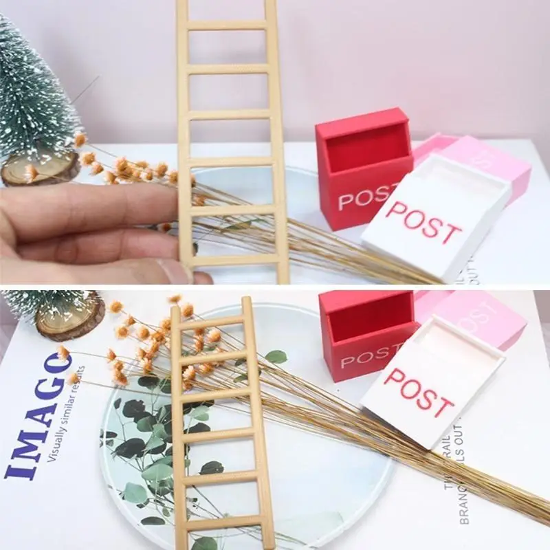 

U13F 1/12 Dollhouses Door/Ladder Miniature Model Figurine for Kids Roleplaying Game