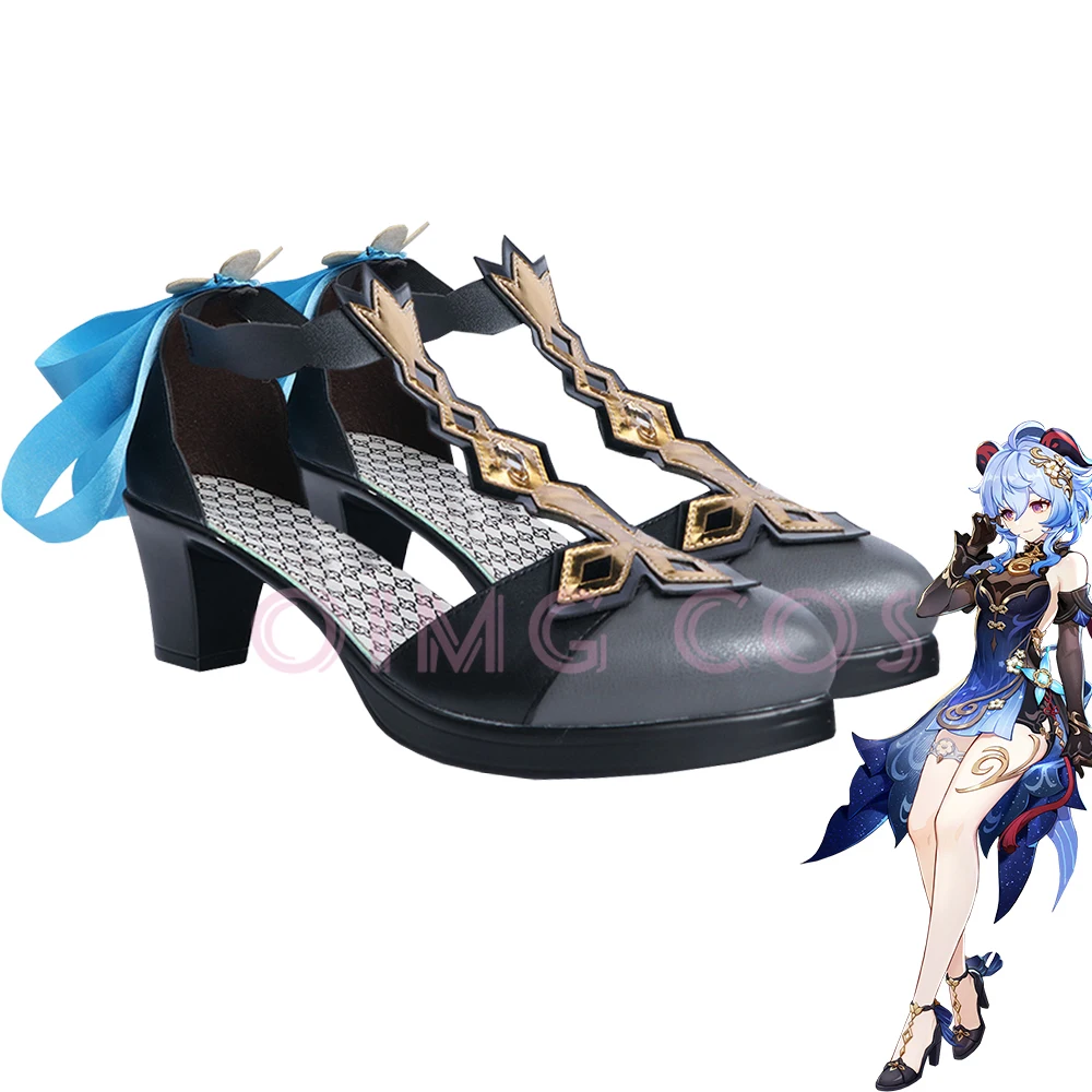 Genshin Impact Twilight Blossom Ganyu Cosplay Shoes Anime Chinese Style Halloween for men Game