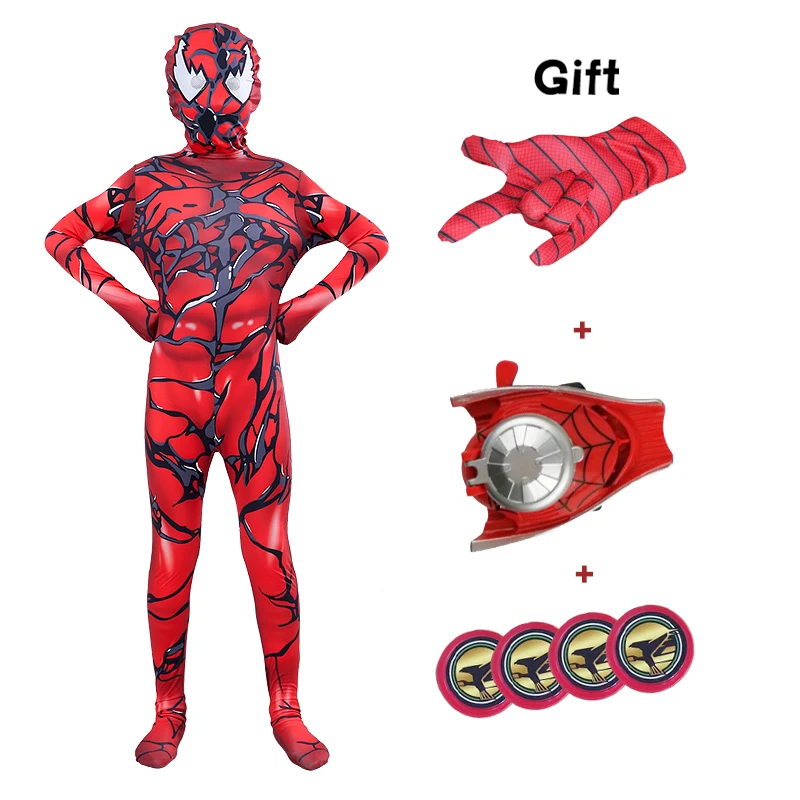 Newly Arrived Spiderman Cosplay Costume Peter Parker Zentai Mask Glove Hero Return Superhero Bodysuit for Children Dress