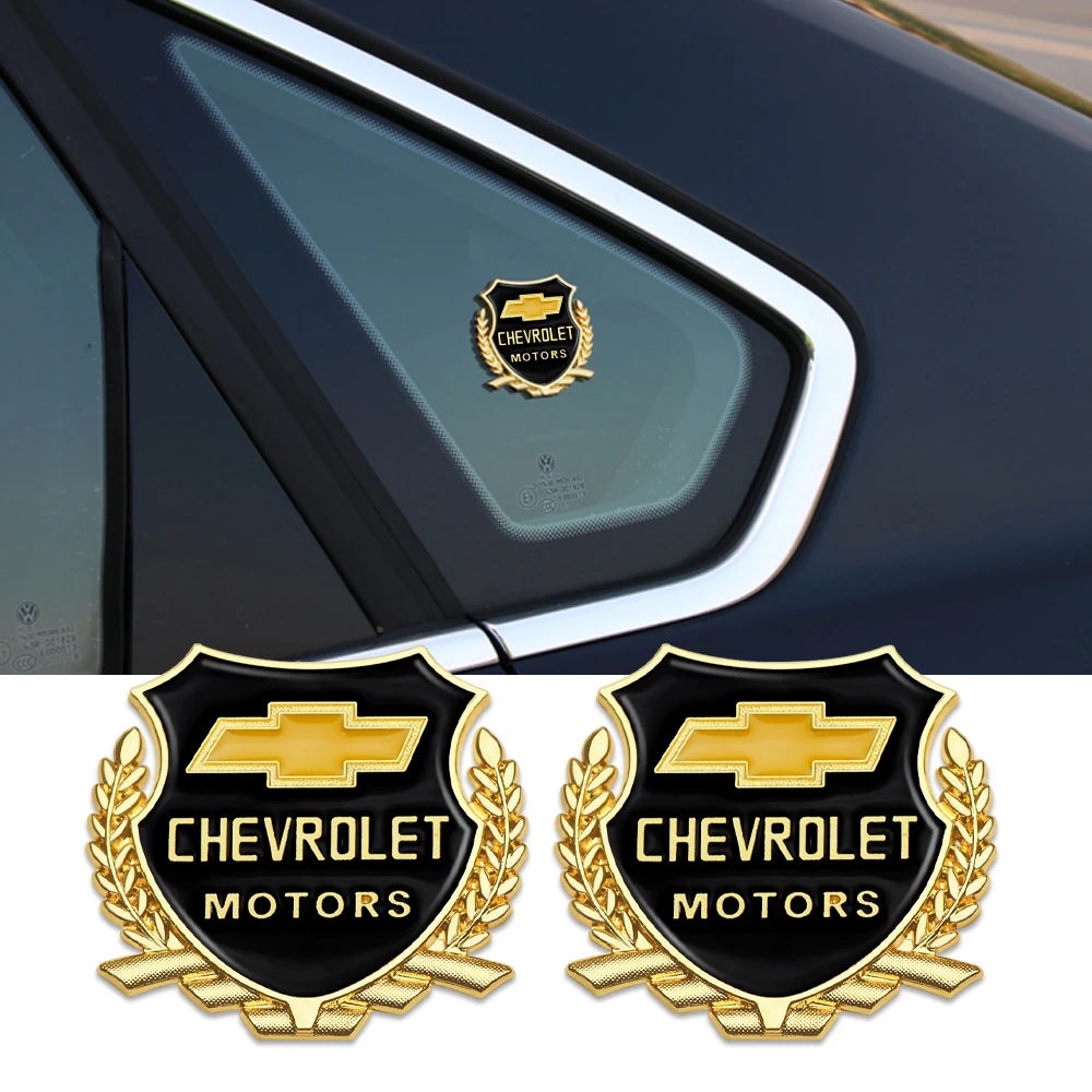 1PCS Metal Car Badge Sticker Body Trunk Decor Decal Auto Refit Accessories  For Chevrolet SS Captiva Colorado Cruze Spark Malibu