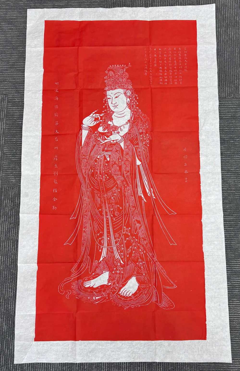 Putuo Montanha Tang Yan Liben Yang Zhi Guanyin Estátua