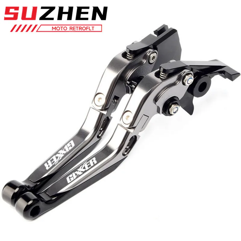 25 colors Motorcycle CNC Brake Clutch Levers For GIXXER 250 SF 250SF 150 125 2020-2023 2022 Adjustable Folding Extendable