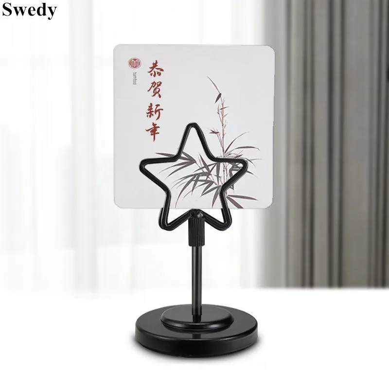 Stainless Steel Place Number Card Holder Display Stand Business Menu Paper Price Label Tags Wedding Photo Picture POP Clip