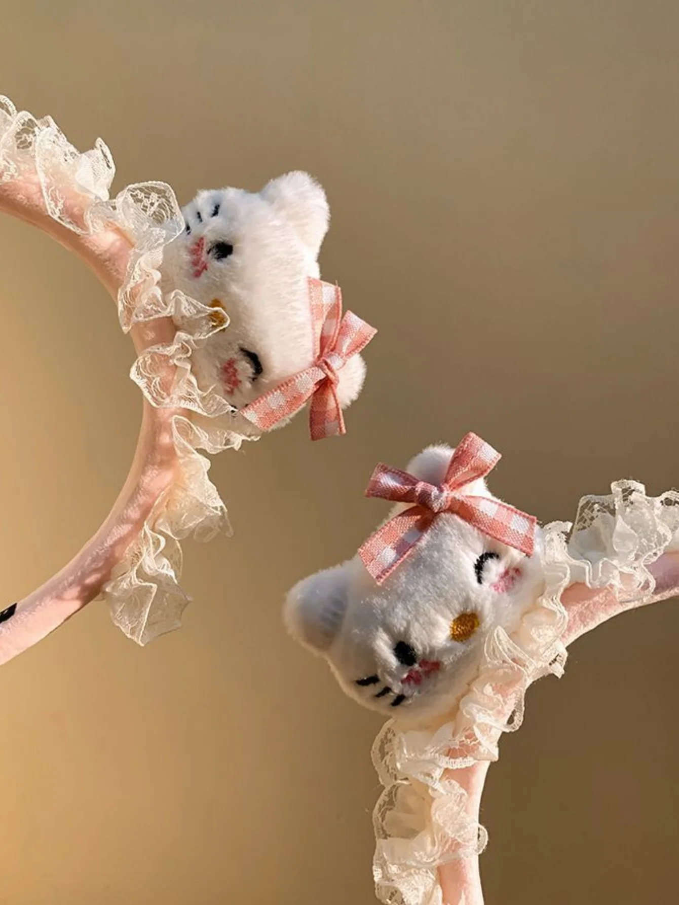 1pc hellokittyes laço guarnição bonito bandana novo outono e inverno dos desenhos animados rosto lavagem e maquiagem liberação bandana cabelo