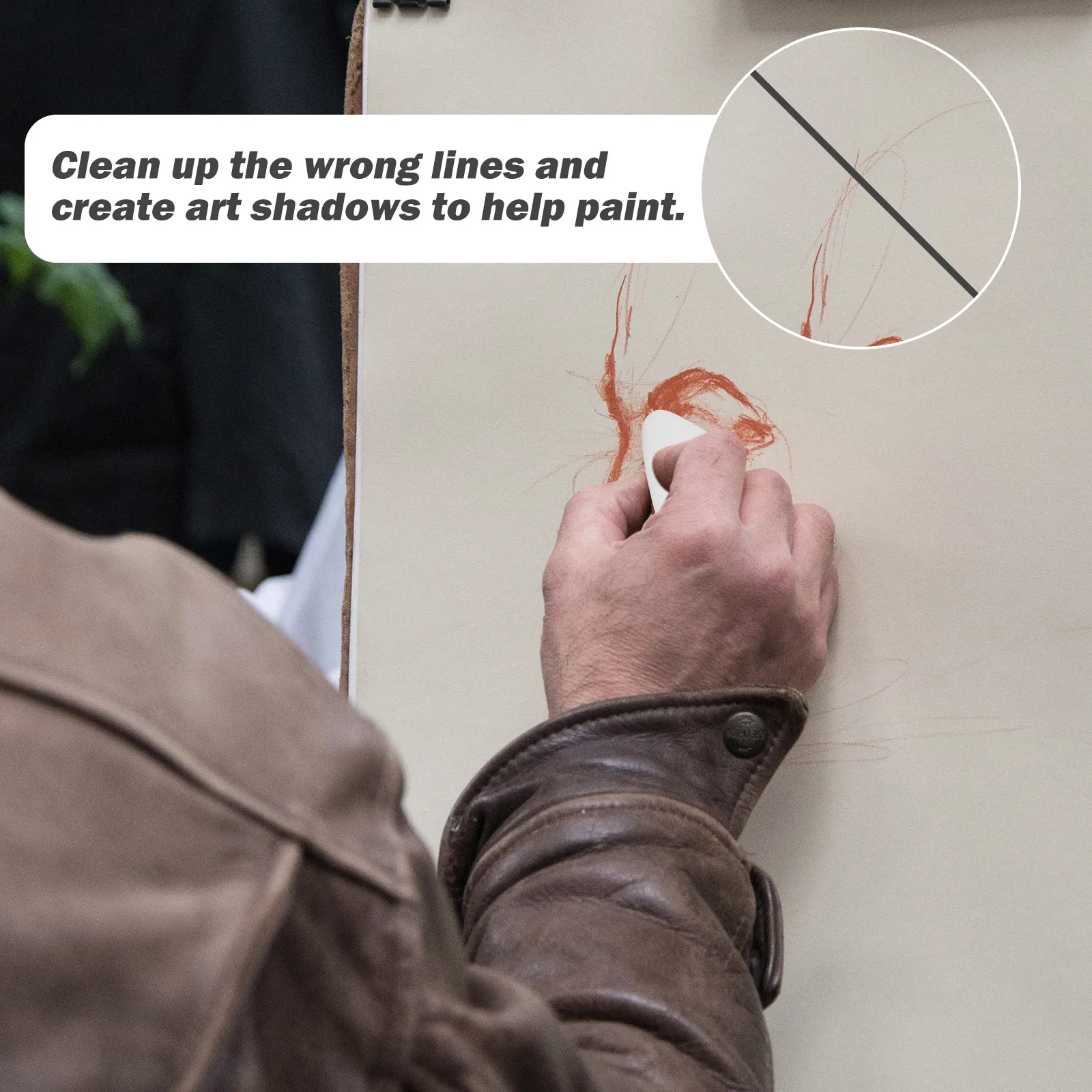 6 Pcs Eraser Highlight Student Erasers for Kids Sketching Plasticine Mechanical Art