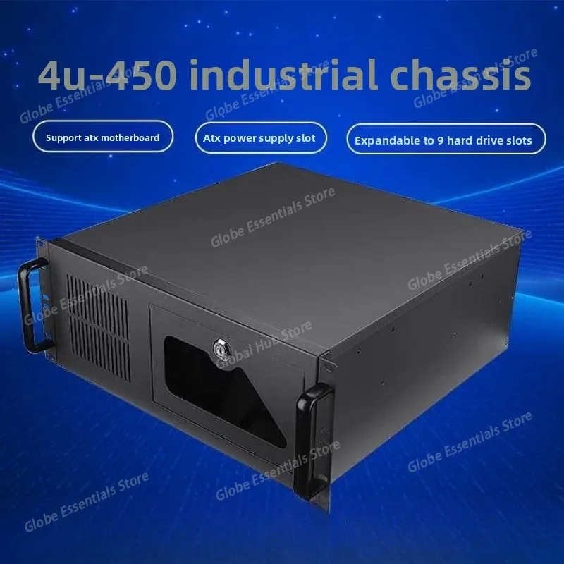 4U Industrial Control Industrial Chassis Model 450 350 Computer Server Chassis ATX Power Supply 7 Slots 19inch Rack Mount