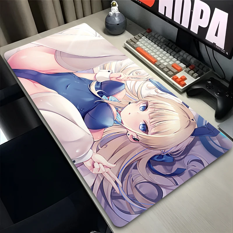 Mouse Pad Computer Gamer PC Accessories HD Mousepad Rubber Non Slip Desk Mat Laptop Gamer Blue Archive Asuma Toki Keyboard Pad