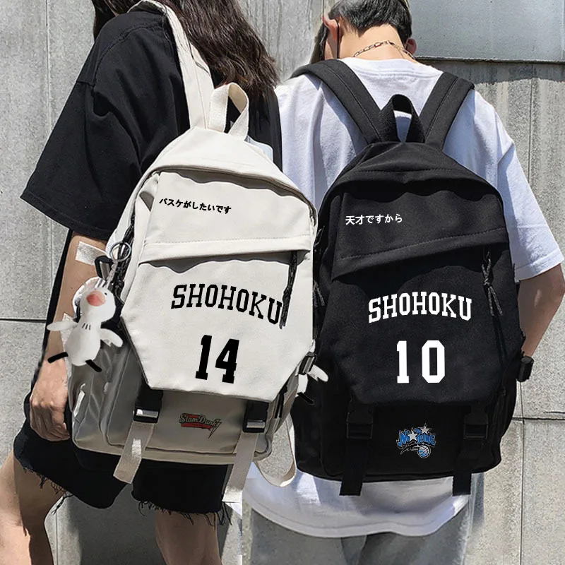 

Slam Dunk Shohoku Backpack Students Cute School Bag Kawaii Girls Boys Backpack Laptop Female Fashion Anime Book Bags