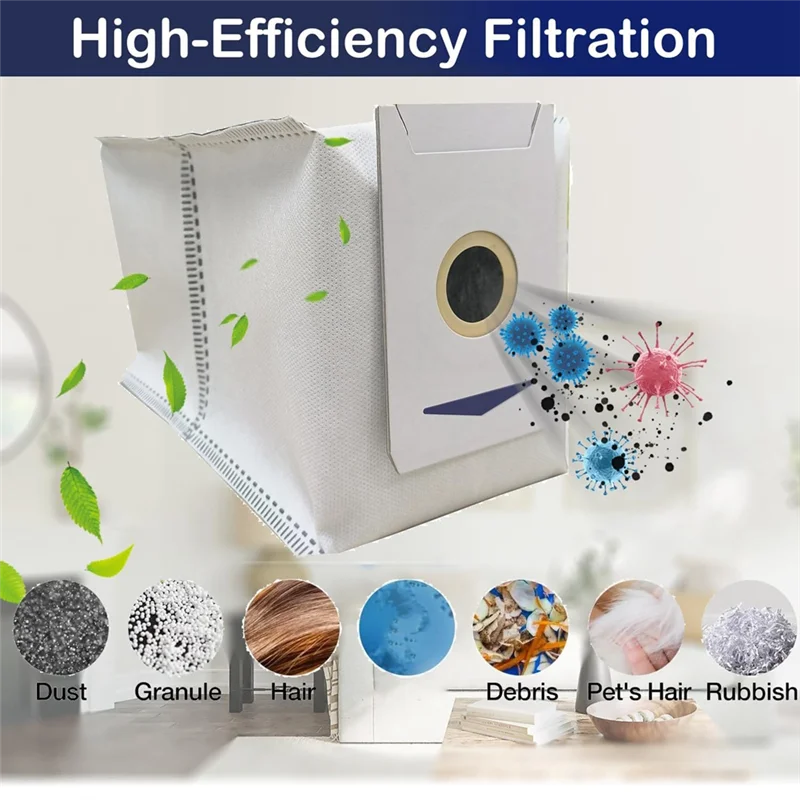 BUON sacchetti per la polvere per Ecovacs DEEBOT T30/T30 PRO/MAX/PLUS/YIKO/T30PRO/T30MAX/T30PLUS/T30YIKO parti di ricambio per aspirapolvere