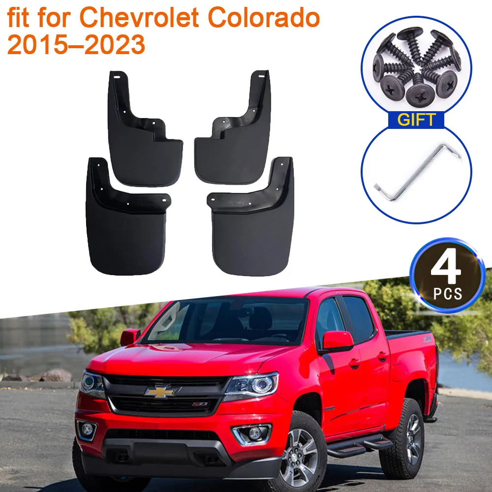 for Chevrolet Colorado S10 GMC Canyon 2015 2016 2017 2018 2019 2020 2021 2022 2023 Splash Mudguard Fender Mudflap 4x Accessories