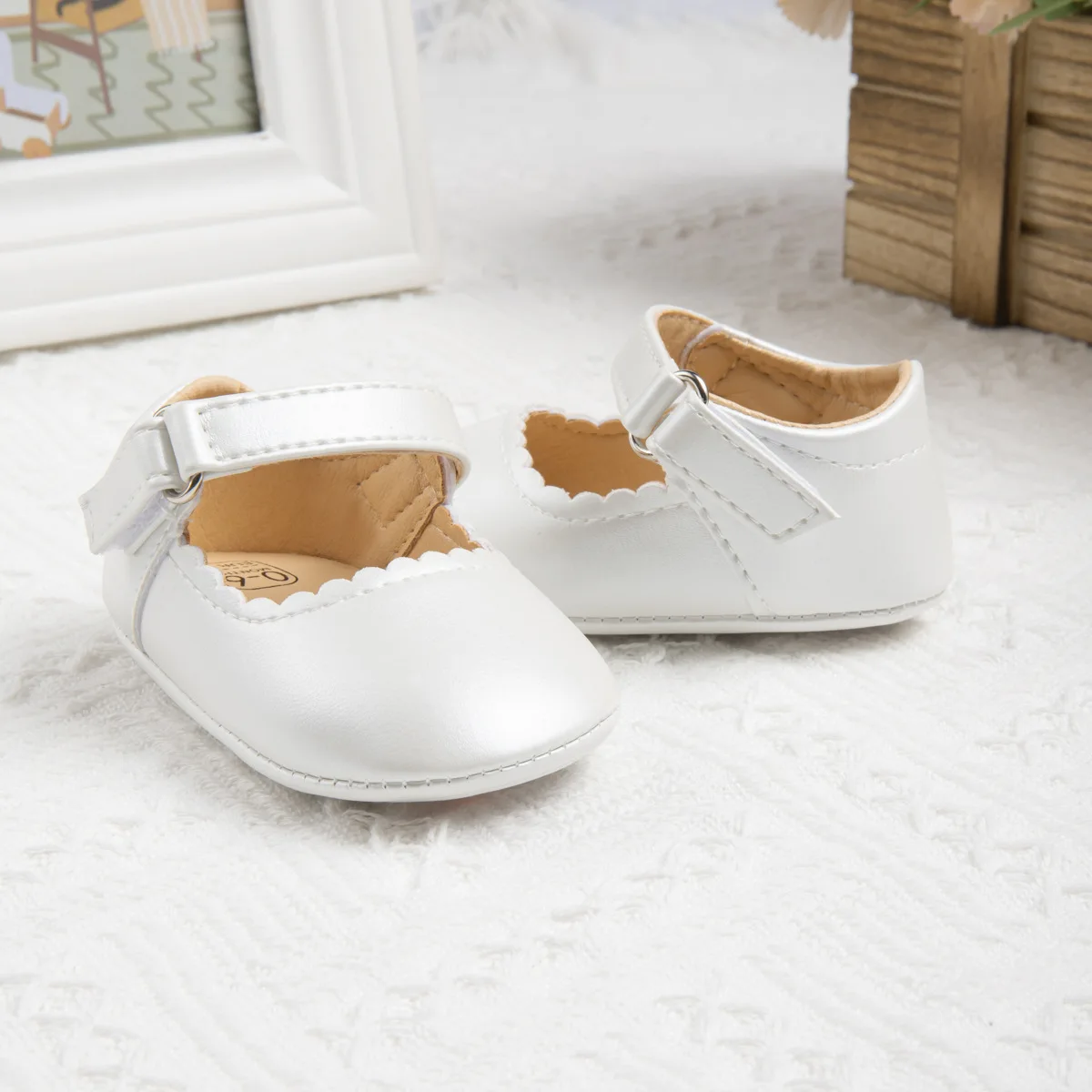 Baby Meisje Flats Pu Lederen Antislip Zachte Zool Schoenen Trouwfeest Prinses Baby Meisje Jurk Schoenen