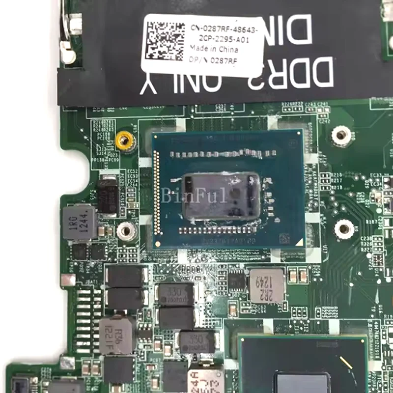 

DA0V07MBAD1 CN-0287RF 0287RF 287RF Mainboard For DELL Inspiron 5323 Laptop Motherboard W/SR0XF I3-3227U CPU 100%Full Tested Good