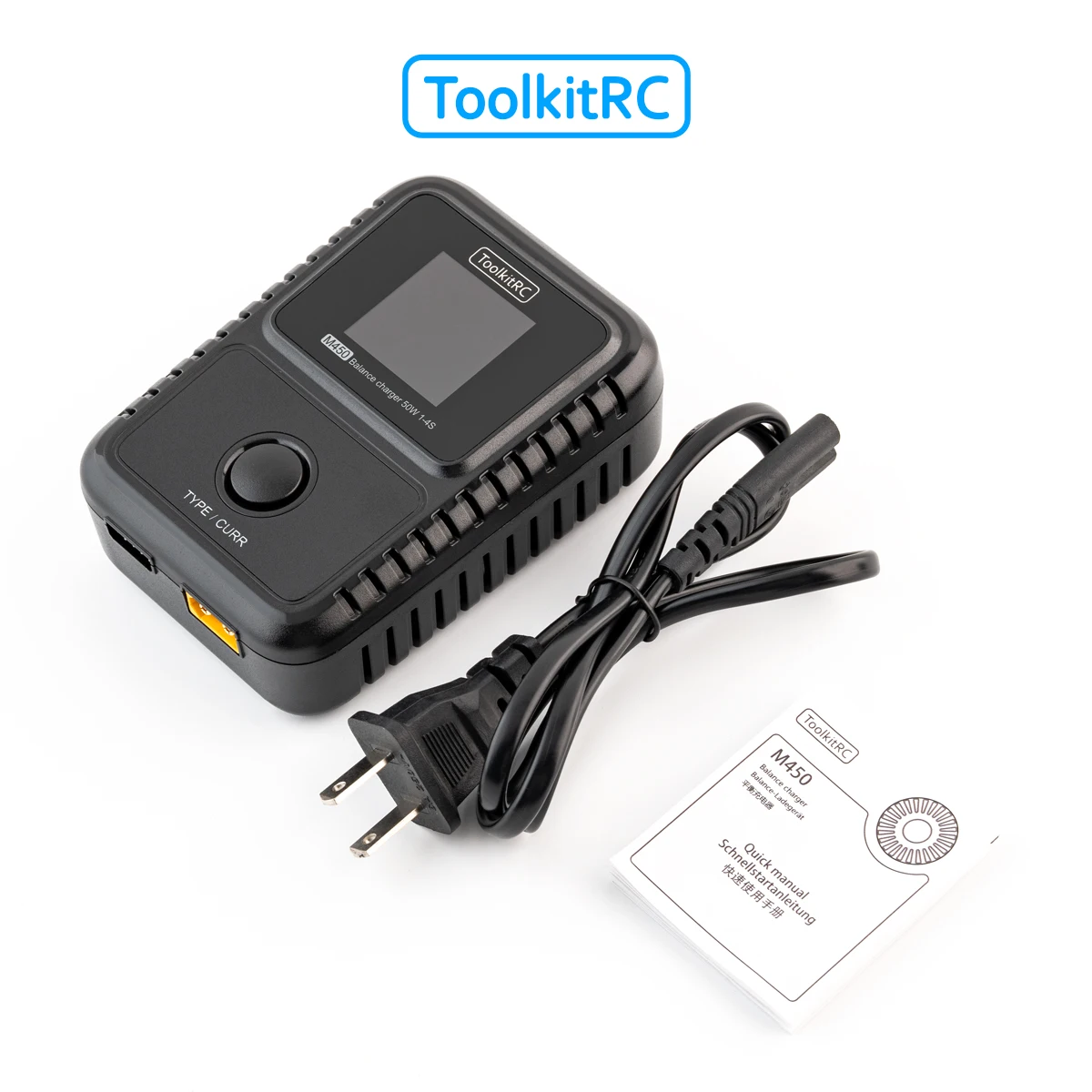 ToolkitRC M450 Smart Lipo Battery Charger Discharger AC 50W 2-4S Suitable For Remote Control Car Aircraft Toy Parts FPV Model thumbnail 3
