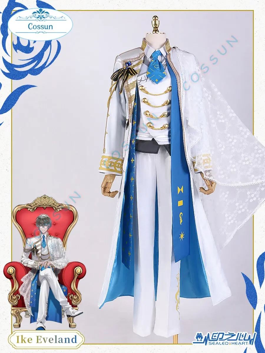 Hololive VTuber Luxiem Ike Eveland Cosplay Costumes Anime Game Half Anniversary Fancy Suit Party Halloween Carnival Uniforms