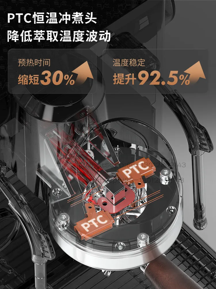 Dual-purpose dual-boiler concentrated hot and cold extraction semi-automatic espresso machine