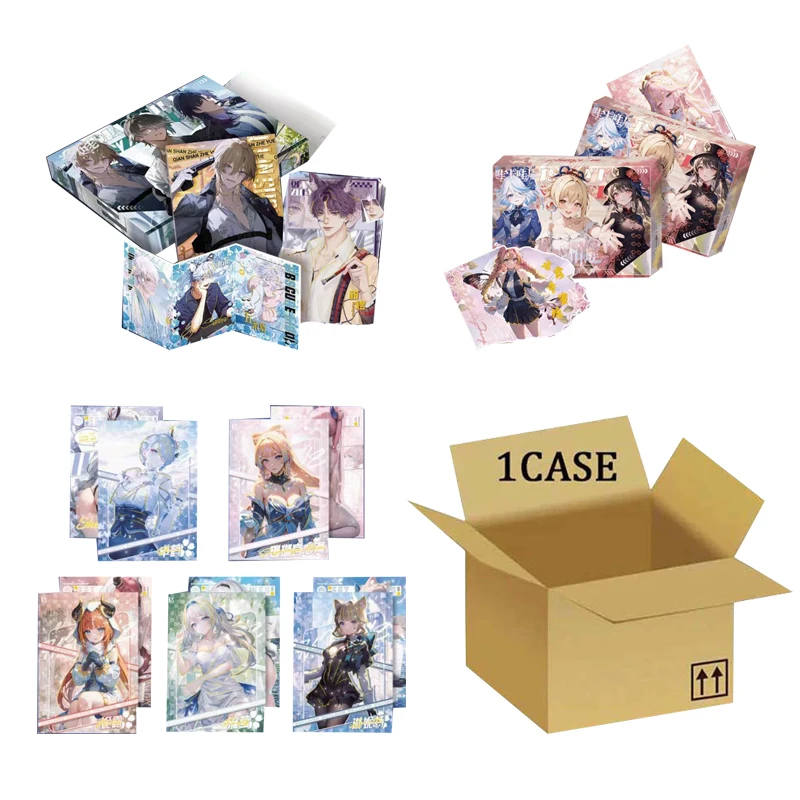 Wholesales Goddess Story Male God Collection Card Wakawaka Flowers And Leaves Meet Wave Booster Box Anime Trading Cards