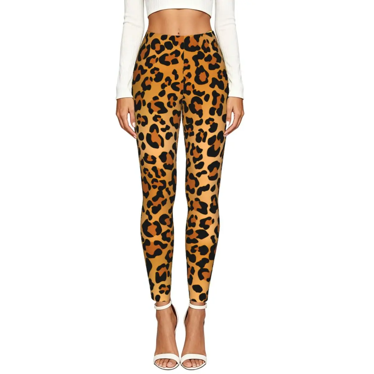 Cheetah Leopard Women Stretchy Leggings High Elastic Comfortable Fitness Yoga Pants