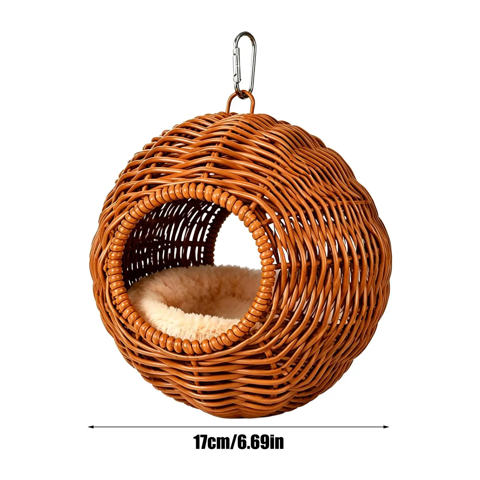 Parakeet Nest Washable Breathable Chew-Resistant Small Bird Bed Hammock For Small Parrots Canary Lovebird Bedding Living Room view 6