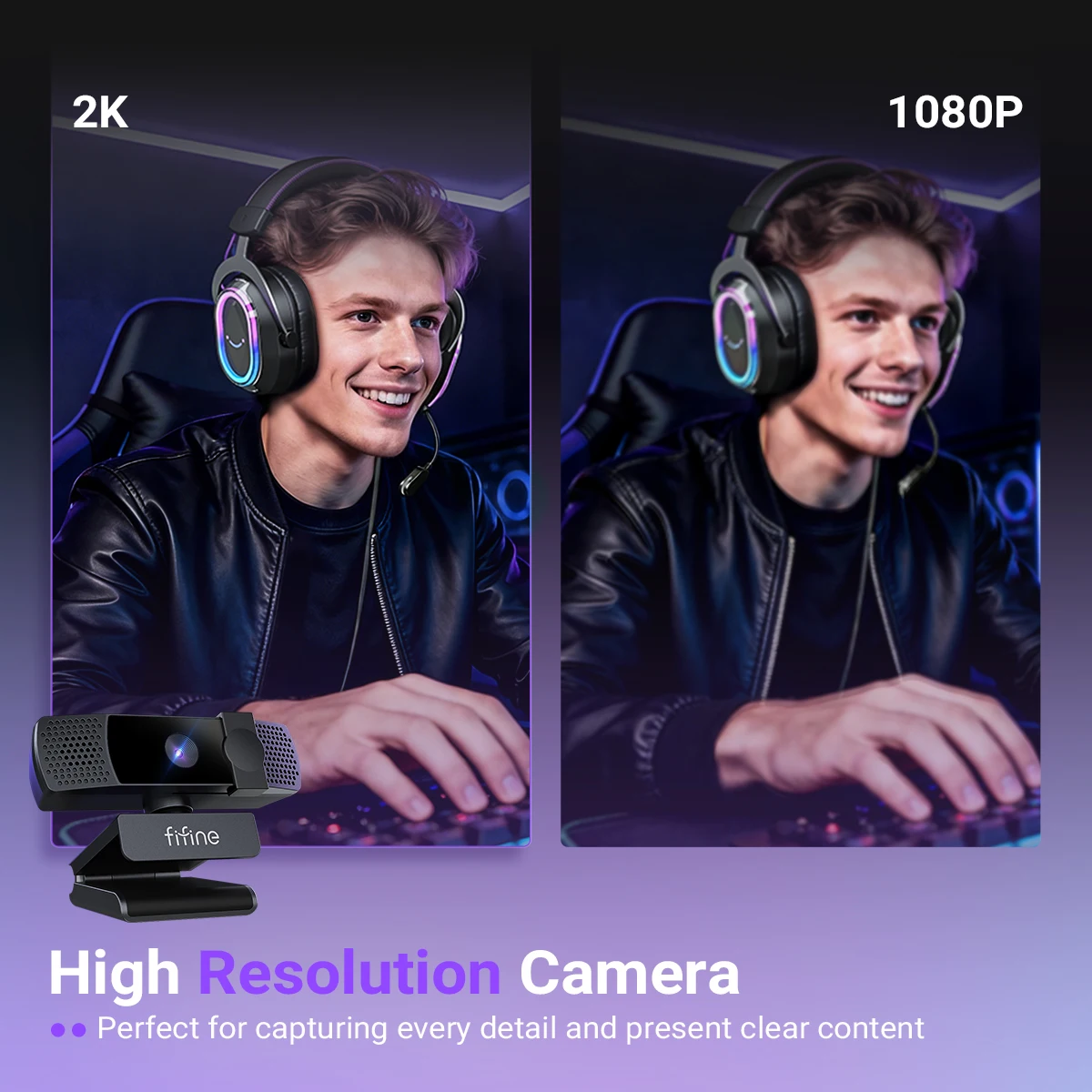 FIFINE 2K USB 本物に近いフルHD ウェブカメラ - Pc Gaming Youtubers のレビューと価格