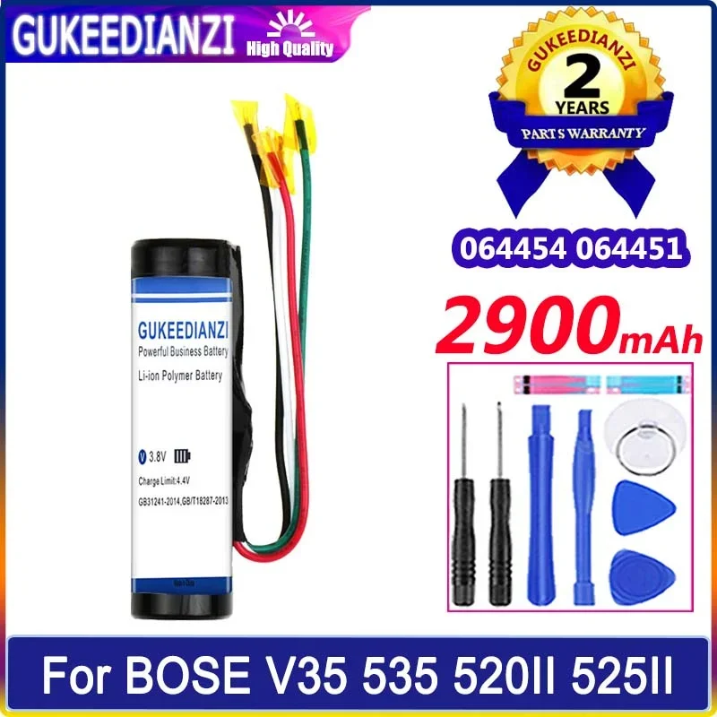 GUKEEDIANZI Battery 064454 064451 2900mAh For BOSE V35 535 520II 525II 535II T20 Series Bluetooth Speaker Batteria