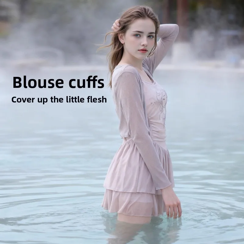 Nowy, oszałamiający strój kąpielowy Disney 2025, idealny dla puszystych figurek - jednoczęściowy damski strój z narzutką, modelujący sylwetkę, idealny na plażę i do gorących źródeł.