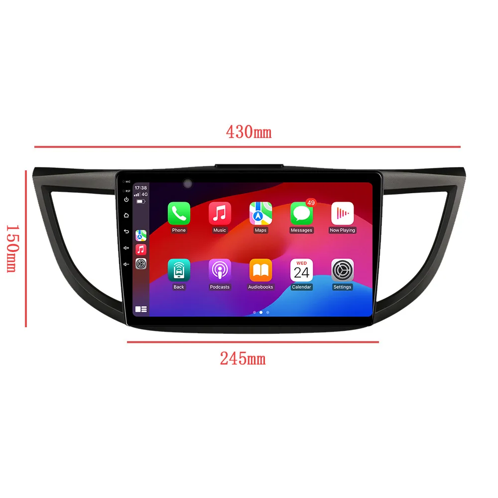 Dla Honda CRV CR-V 4 RM RE 2011-2018 Android OS Radio samochodowe Centrum multimedialne Nawigacja GPS Bezprzewodowy ekran Apple Carplay Stereo