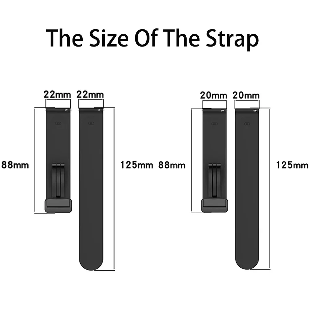​20mm 22mm Magnetic Buckle Strap for Samsung Galaxy Watch 6 5 4 for Huawei GT4 GT3 GT2 pro bracelet for Garmin Vivoactive 4 Band image 4