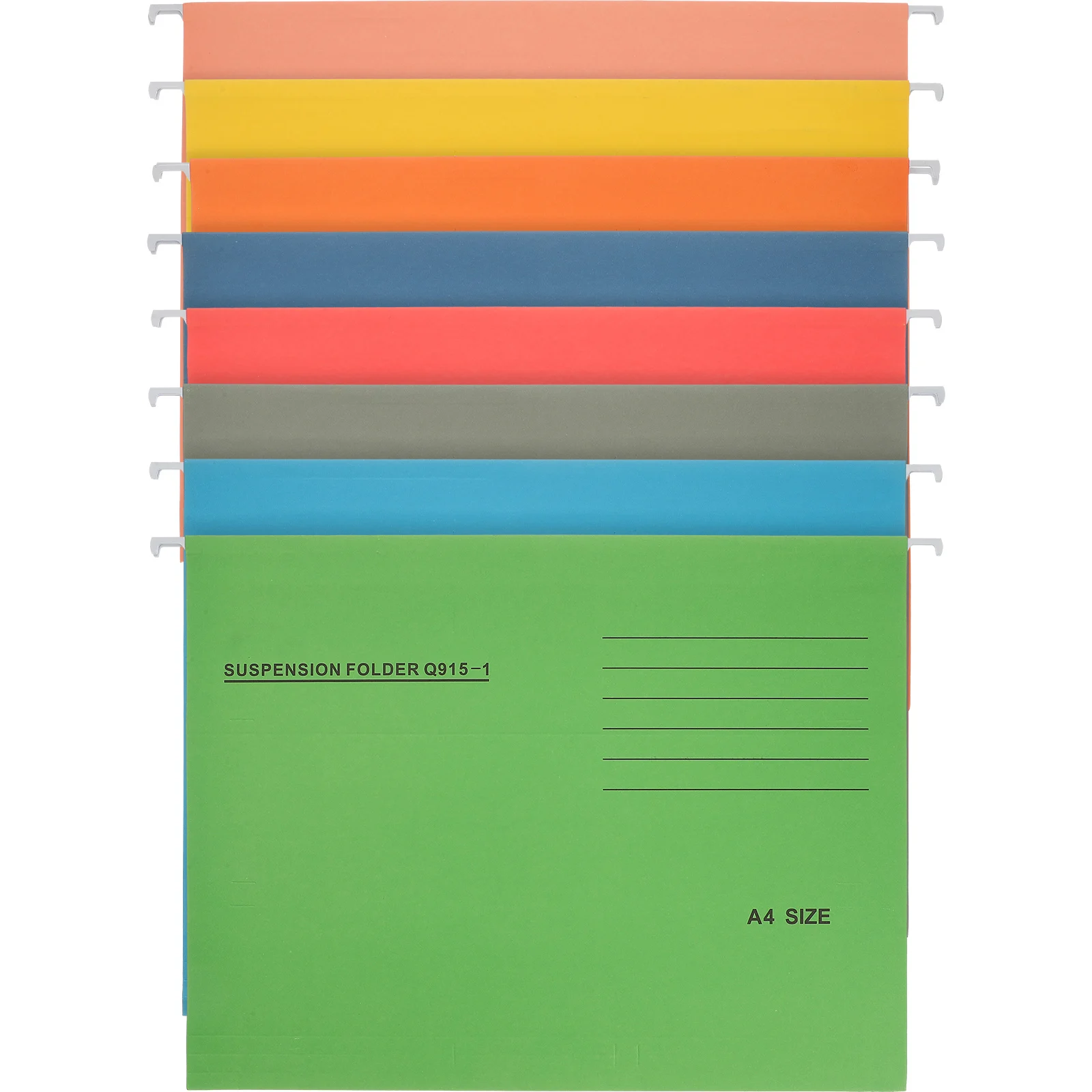 

8 Pieces A4 Suspension Folders Bright Hanging File Holder Wide Opening Office Supplies Documents ganizer Folder