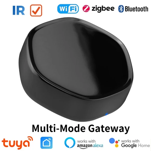 Tuya-Hub de enlace multimodo ZigBee, puente inalámbrico para hogar inteligente, malla Bluetooth, WiFi, Control remoto IR para Alexa, Google Smart Life