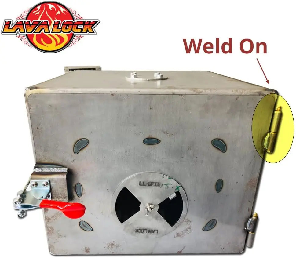 4 3/4 "soldadura en barbacoa ahumador Pit puerta tapa bisagra greasable zerk 4,75 en piezas