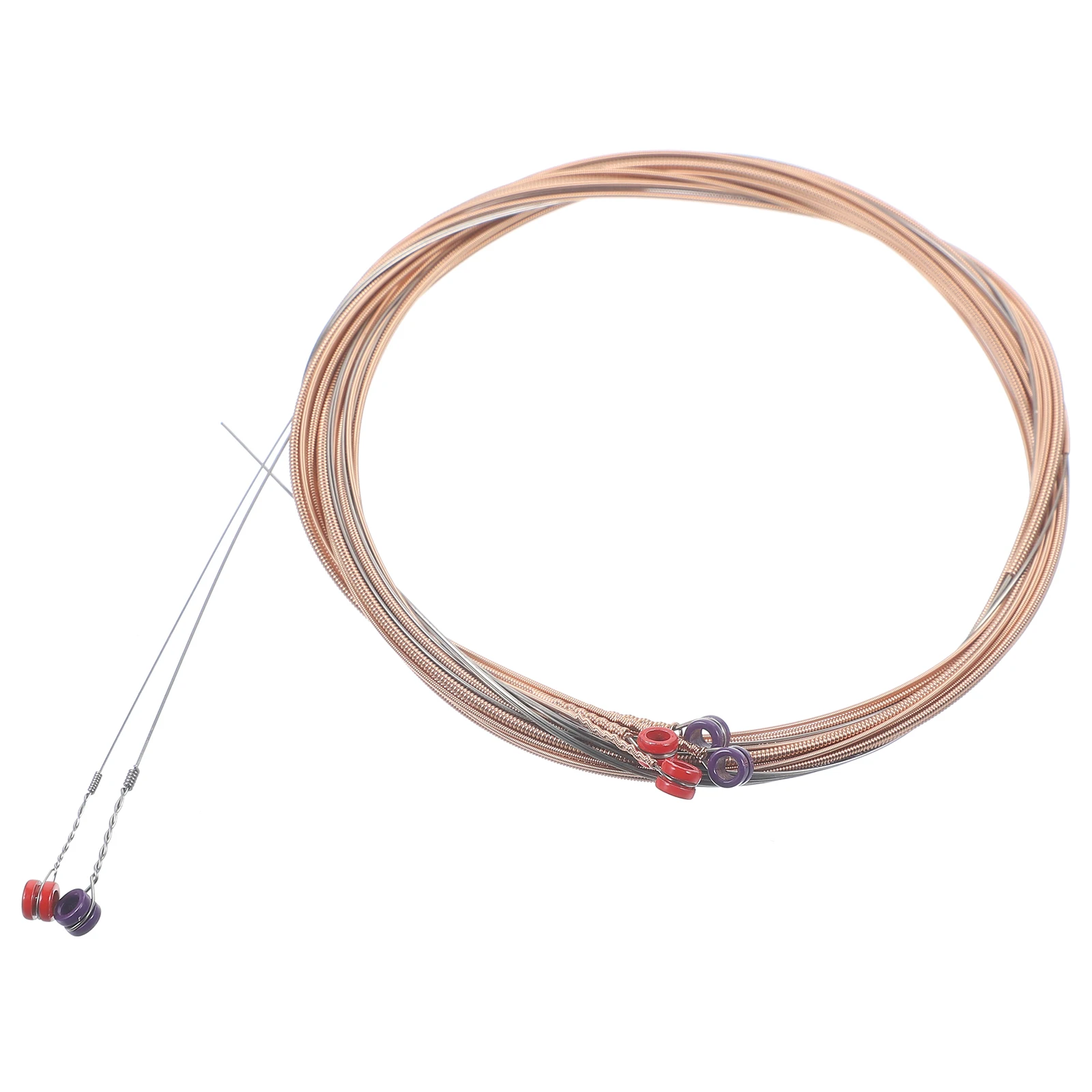 

6pcs Acoustic Guitar Strings Folk Guitar String Replacement Metal Strings For Repair Diy Instrument Accessories