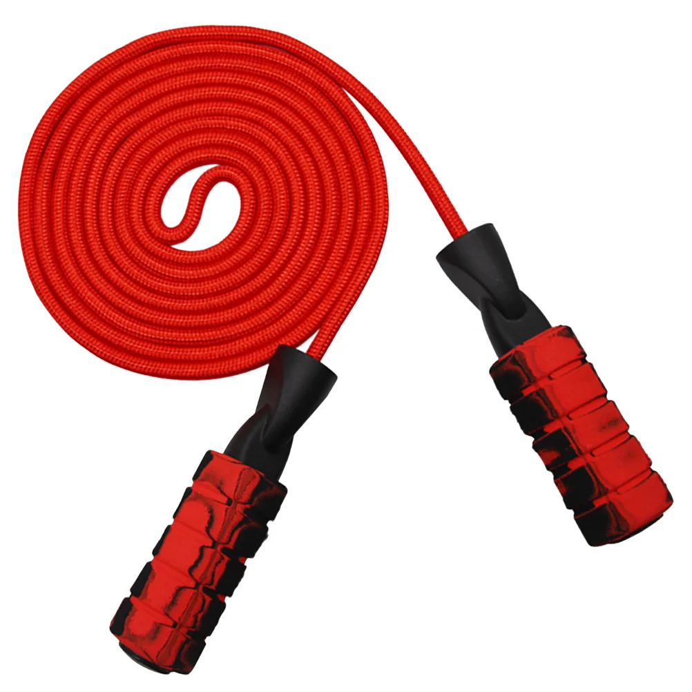 

Red 7mm Duplex Bearing Weighted Jump Rope Anti-Slip Handles for Sports Training Gym Jump Rope Duplex Bearing