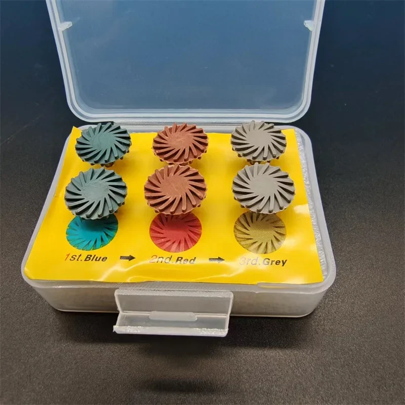 Dental Resin Silicone Brush 6 Pieces Per Set Whitening Polishing Disc Set Bending Machine Polishing Whirlwind Wheel Self Glazing