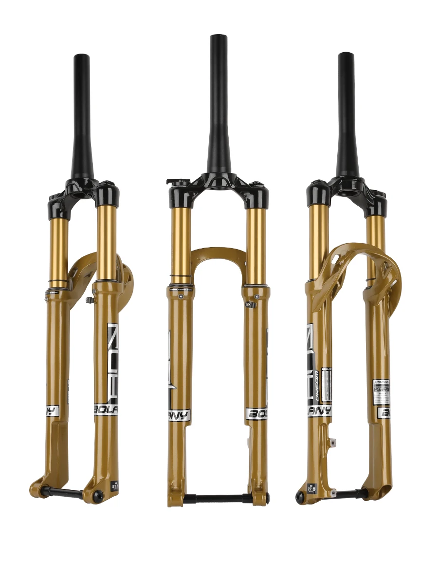 BOLANY MTB-Luftgabel mit Federung, 27,5/29 Zoll, 120 mm, Reise-MTB-Gabel, Magnesiumlegierung, ultraleichtes Design, 15 x 110 mm Boost-Fahrradgabel – Detail 16