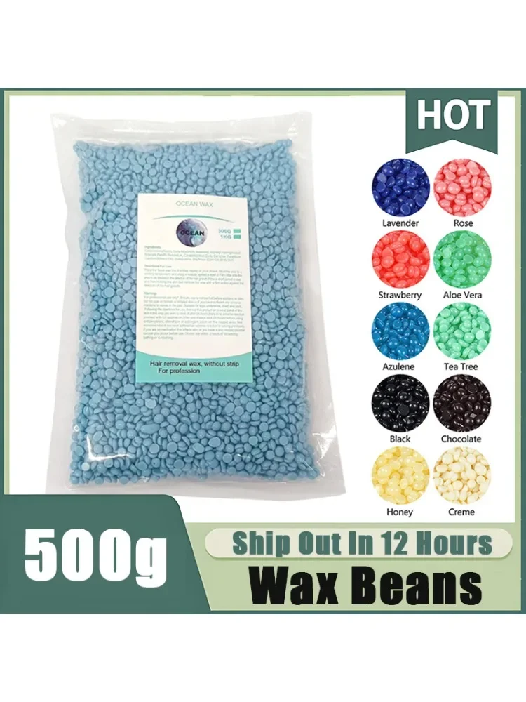 500g/400g/200g/50g haricots de cire dure pour épilation corps cire chauffage Kit épilation cire haricots pour épilation cire chauffage Kit