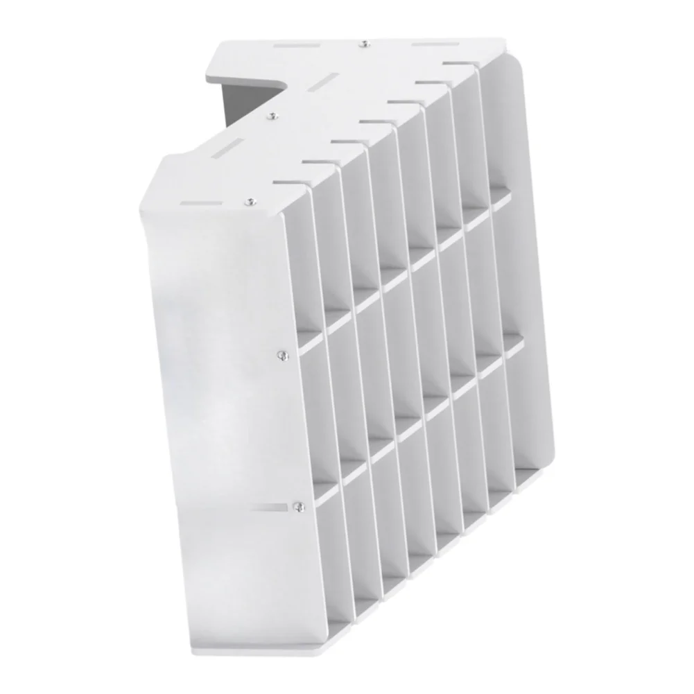 White 24-Grid Mechanic Organizer Box for Phone Screen Protectors Repair Tools Cards and Small Electronic Components PVC Tray
