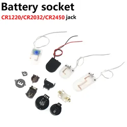 50/20/10/5pcs CR2032 CR1220 CR2450 Button Coin Cell Battery Socket Holder Case Cover with ON-OFF Switch 3V Battery Storage Box