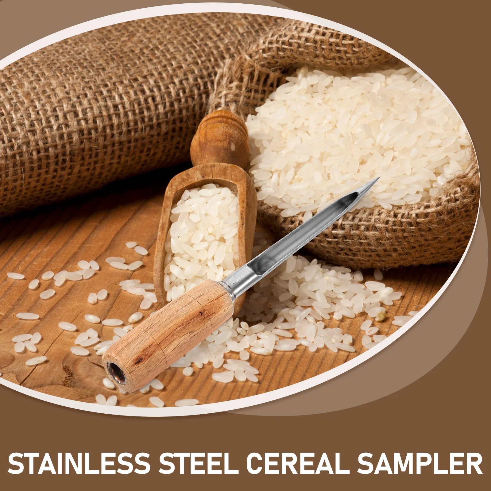 

Stainless Steel Grain Sampler 20x1.0mm Powder Corn Wheat Rice Cereal Garden Tool Experiment Soil Probe Tube Outdoor