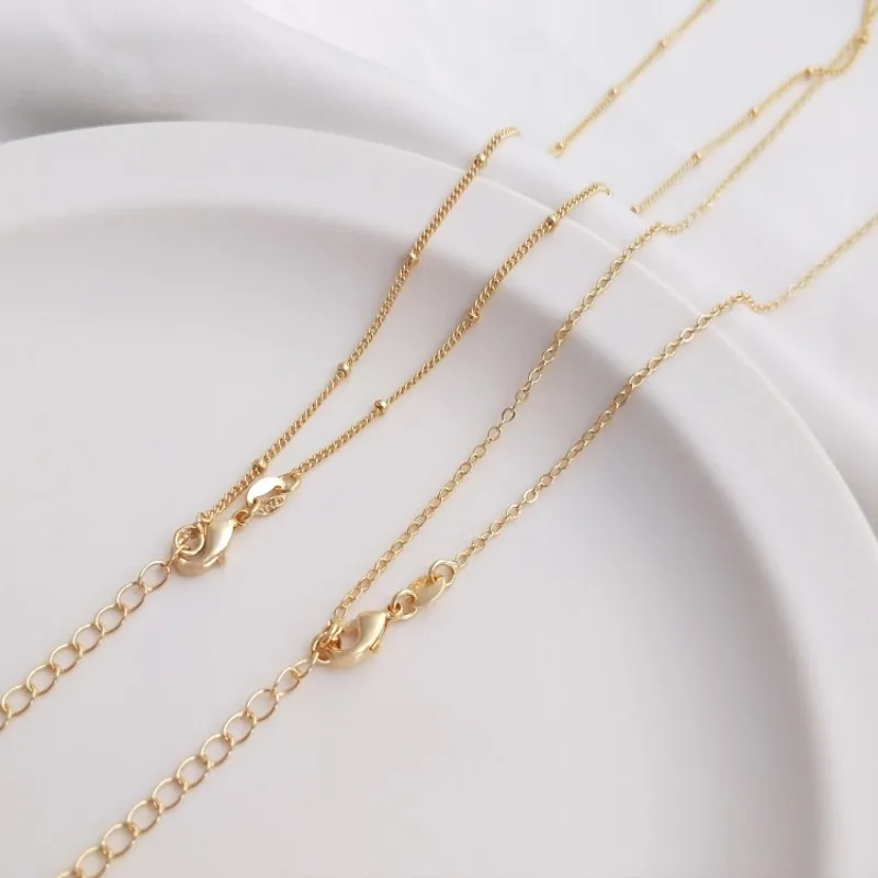 

14K Gold Plated with Lobster Clasps Finished Necklace Chain